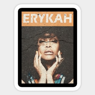 erykah retro vintage Sticker